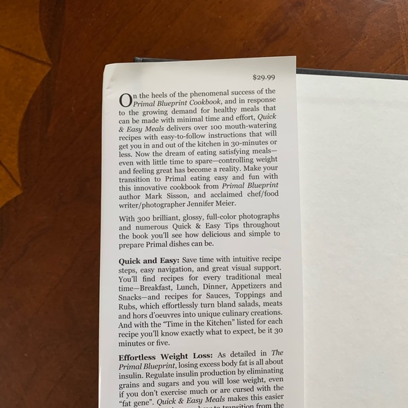 Cookbook- Primal Blueprint by Mark Sisson - Picture 3 of 4